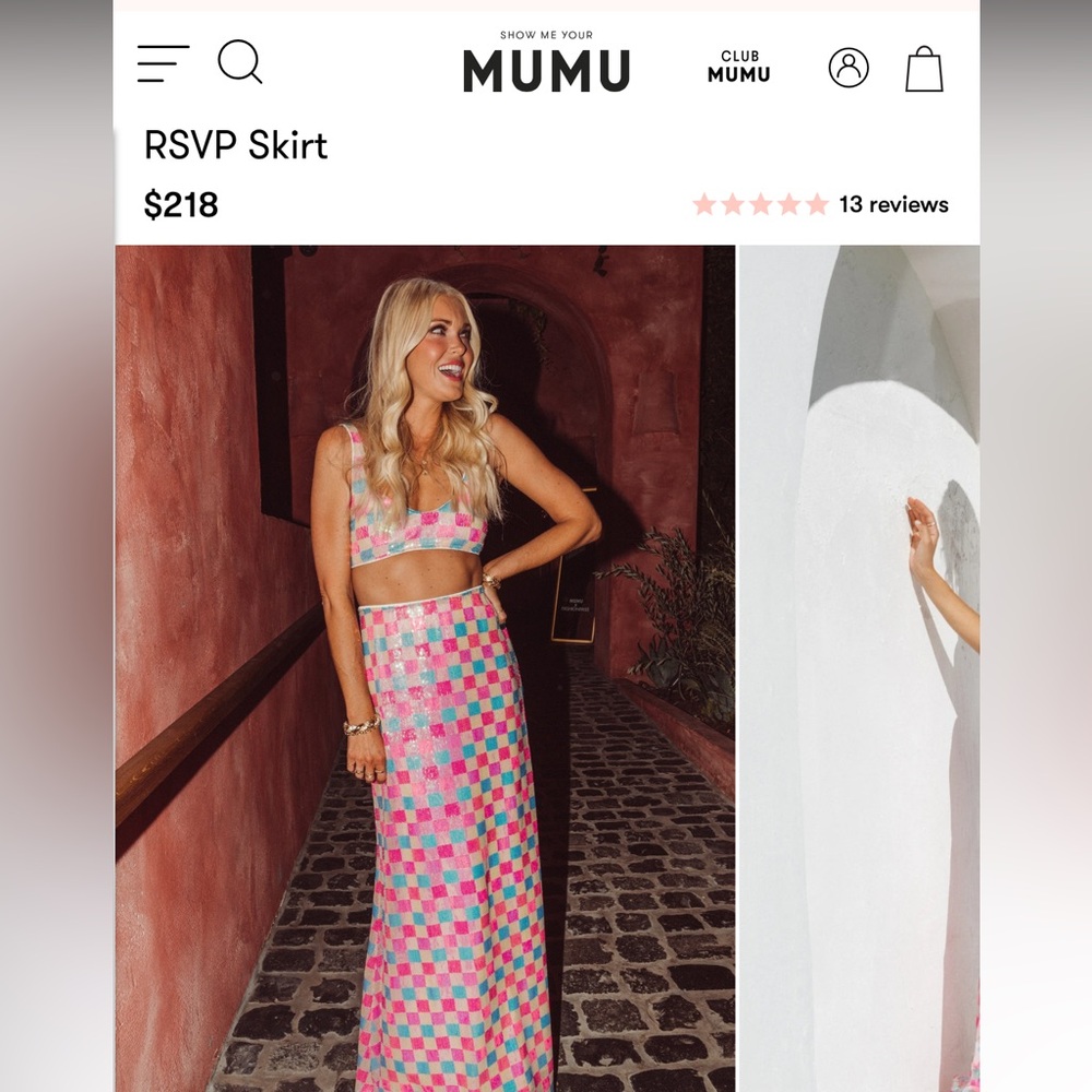 Show Me Your Mumu- RSVP Sequined Skirt
